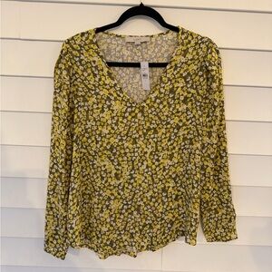 NWT Loft Floral V-Neck Blouse